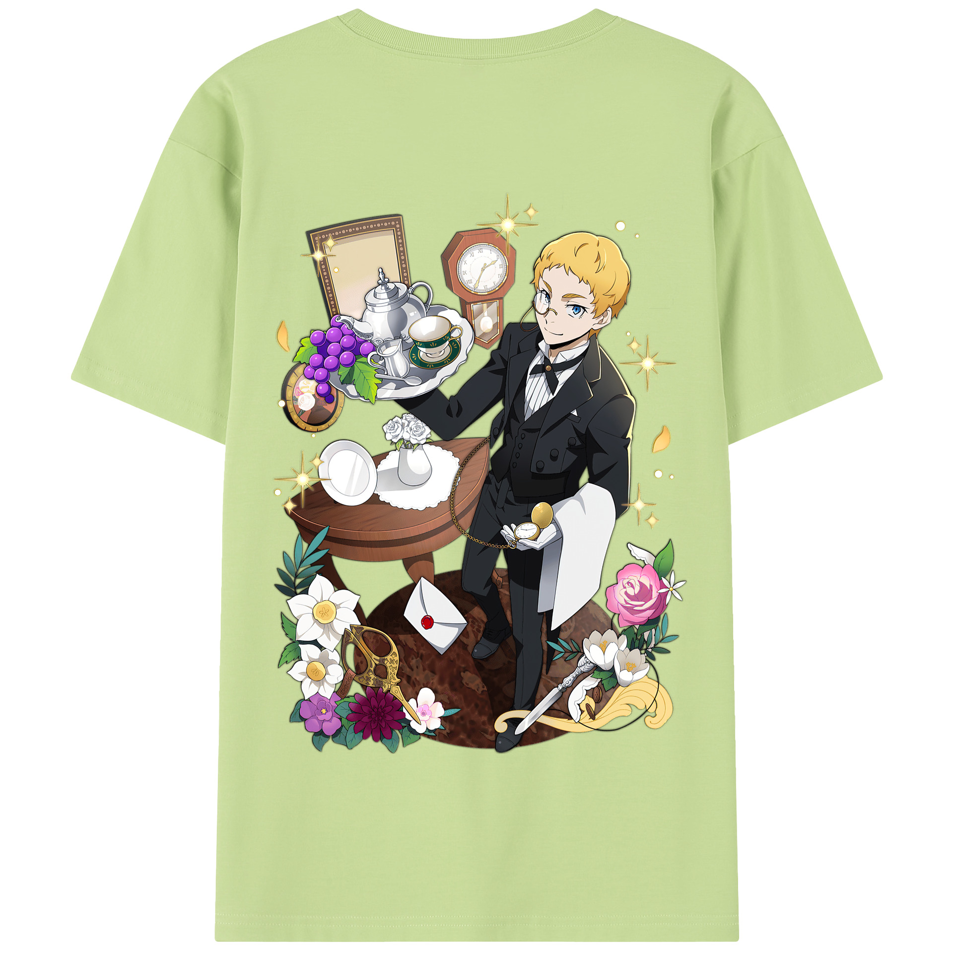 （画像用） 文豪ストレイドッグス Bungo Stray Dogs 綿100％半袖Tシャツ（背面プリント）